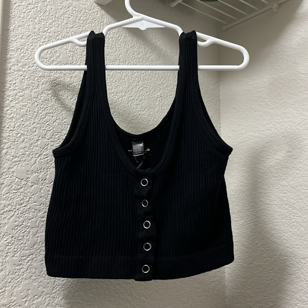 black tank top